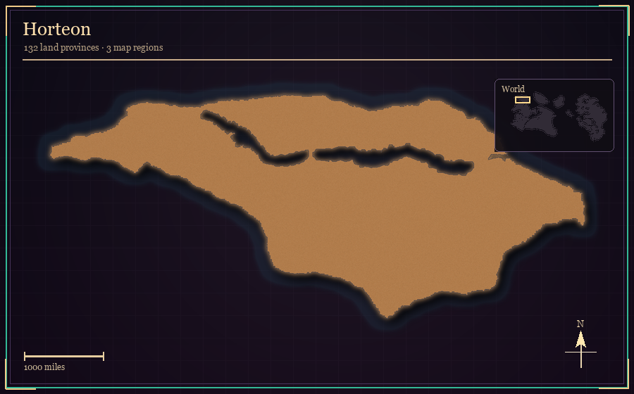 Map silhouette of Horteon