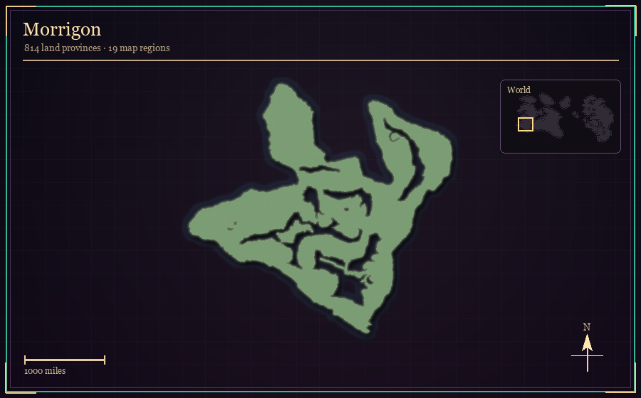 Map silhouette of Morrigon