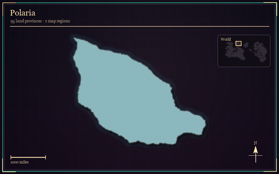Map silhouette of Polaria