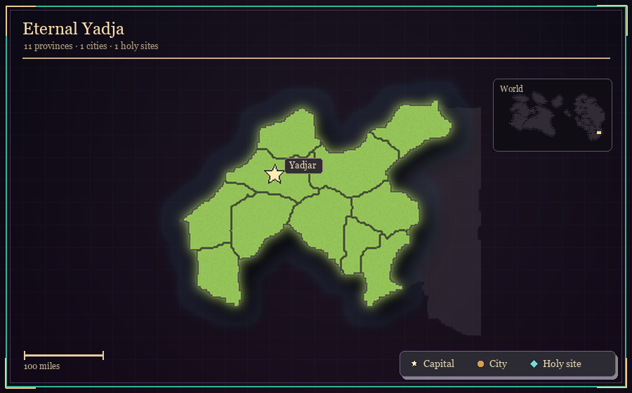 Map silhouette of Eternal Yadja