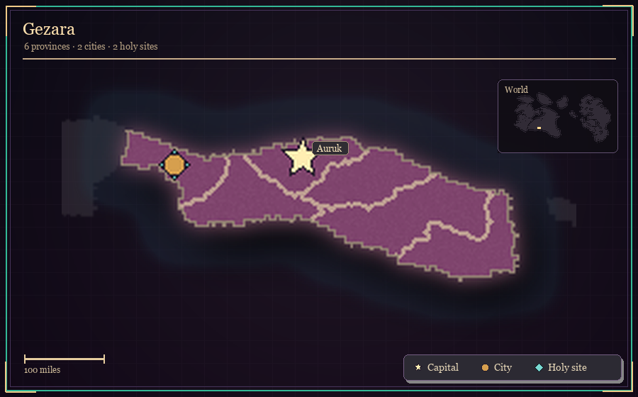 Map silhouette of Gezara