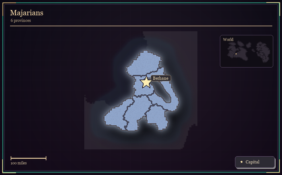 Map silhouette of Majarians