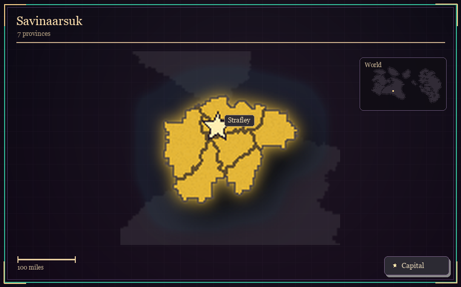 Map silhouette of Savinaarsuk