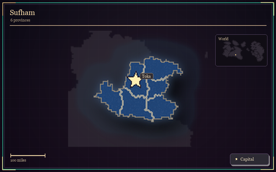 Map silhouette of Sufham