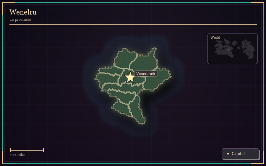 Map silhouette of Wenelru